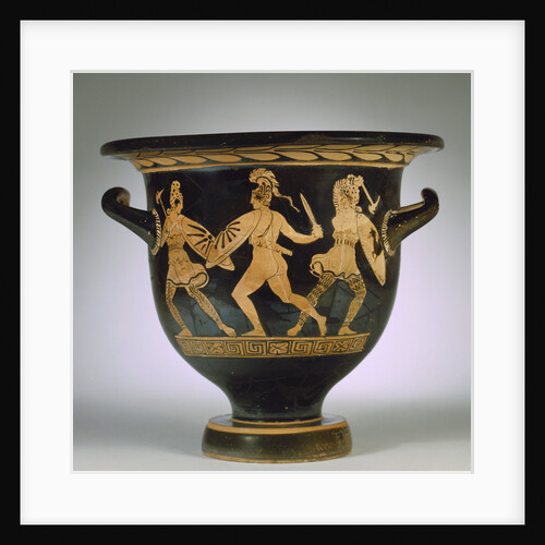 An Apulian red-figure bell krater depicting an Amazonomachy by Anonymous