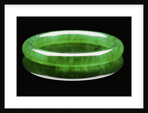 An exceptional jadeite bangle by Anonymous