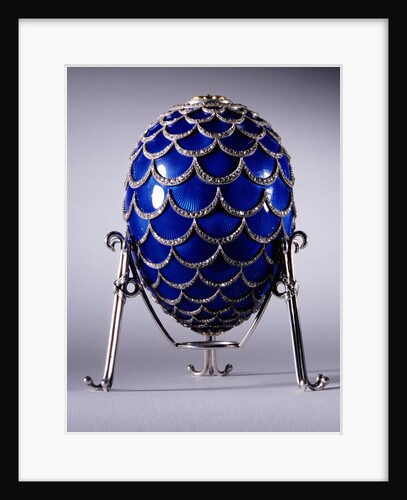 Faberge Pine Cone egg in its stand, workmaster Michael Evlampievich Perchin by Anonymous