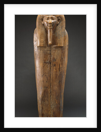 An Egyptian wood sarcophagus lid by Anonymous