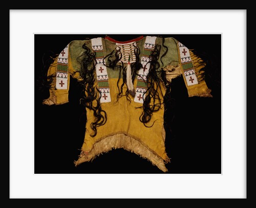 Sioux beaded and fringed hide warrior's shirt by Anonymous
