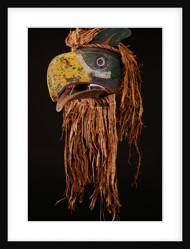A Kwakiutl Thunderbird Mask of red cedar by Anonymous