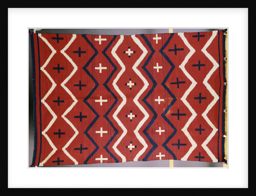 A late classic Navajo wearing blanket by Anonymous