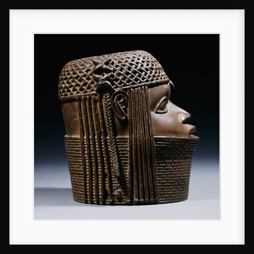 An extremely fine Benin bronze head by Anonymous