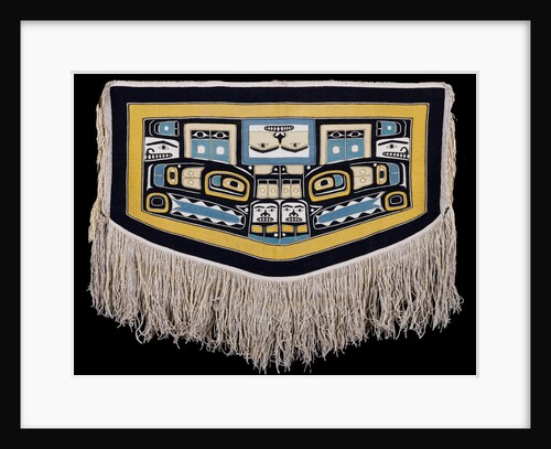 A Tlingit Chilkat ceremonial dance blanket by Anonymous