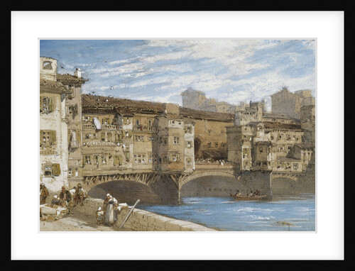The Ponte Vecchio, Florence by William Callow