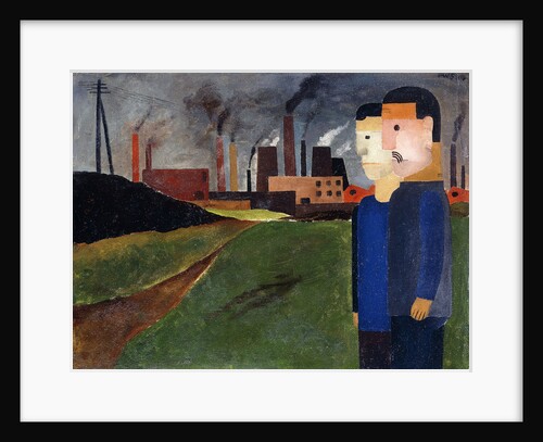 Industrial Landscape and Workers by Franz Wilhelm Seiwert