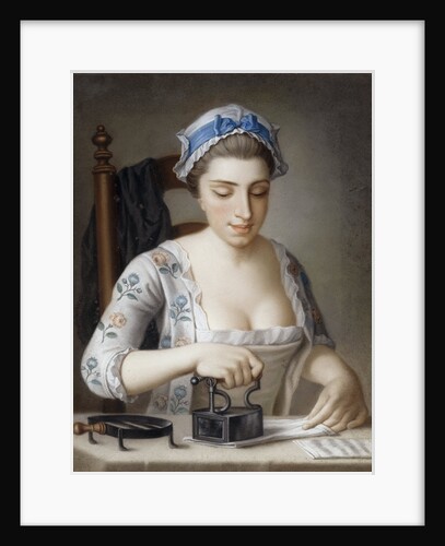 A Maid Ironing by Henry Robert Morland