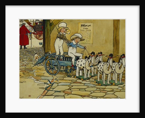 Chips Off The Old Block; The York Stage Coach by Cecil Aldin