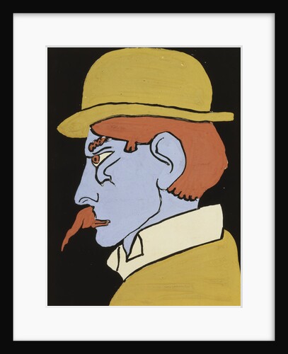 Man with Moustache, Profile by Henri Gaudier-Brzeska
