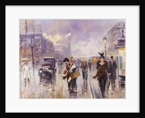 Parisien Street Scene by Joaquin Pallares Allustante
