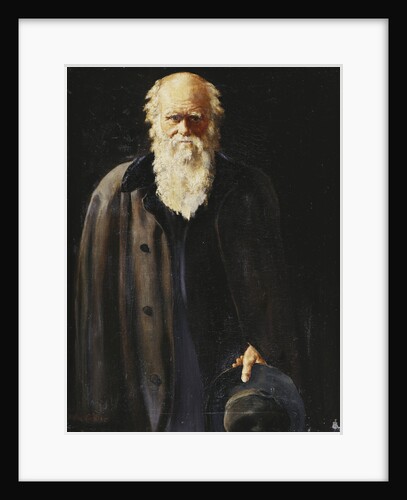 Portrait of Charles Darwin, standing three quarter length by John Collier