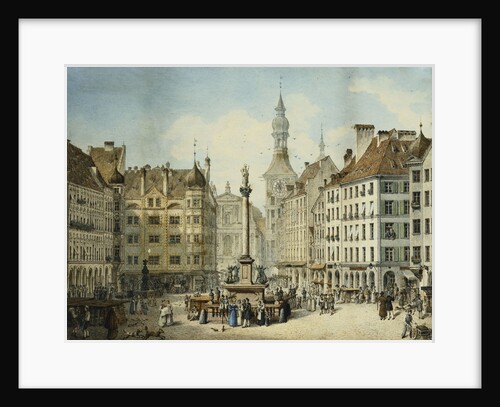 The Schrannenplatz, Munich by Simon Quaglio