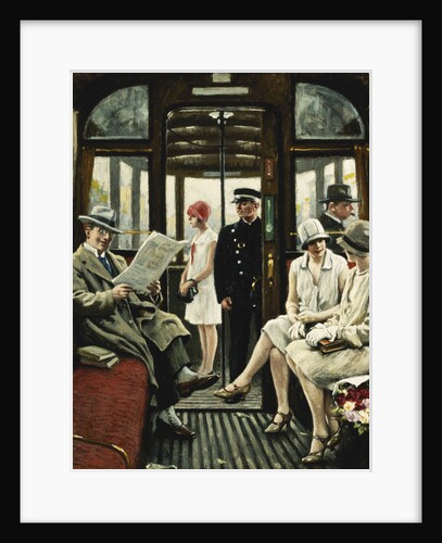 On the Tram by Paul Fischer