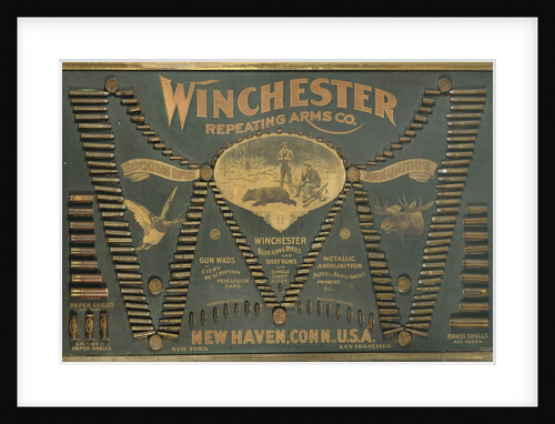 A Winchester Cartridge display board by Anonymous