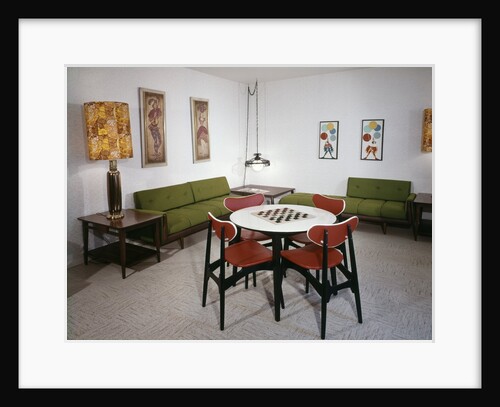 1970s Interior Design Rumpus Recreation Game Rec Room by Anonymous