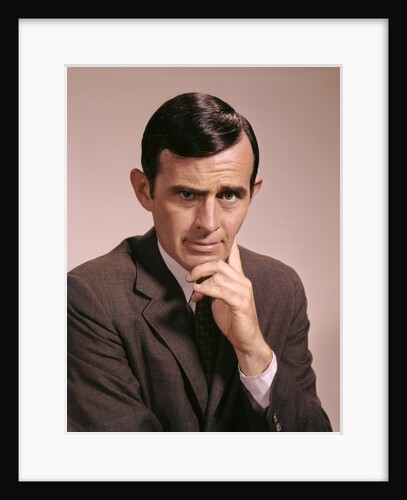 1960s Portrait Serious Thoughtful Concerned Man Businessman Looking At Camera by Anonymous