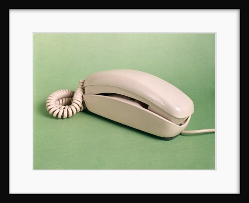 1960s Trimline Spring Corded Telephone Beige by Anonymous