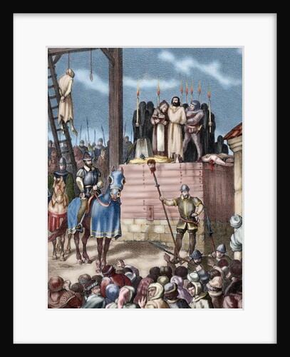 Spain. Aragon. Reign of Philip II. New tortures in Zaragoza during the occupation by Castilian troop by Anonymous