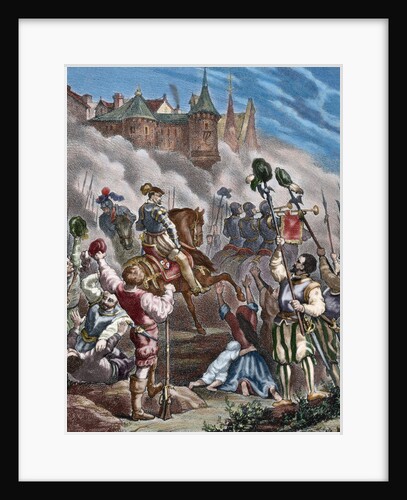 The Portuguese succession crisis of 1580. The fall of Lisbon leaded by the Duke of Alba. by Anonymous