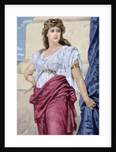 Medea. Colored engraving by Anonymous