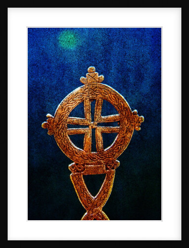 Gold Ethiopian cross by Anonymous