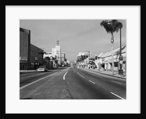 1960s Street Scene West Wilshire Blvd Los Angeles, California Usa by Anonymous