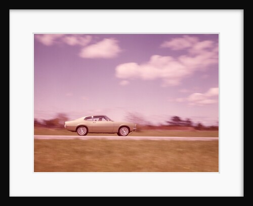 1960s Blurred Motion Of Car On Road by Anonymous