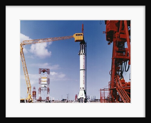 1960s Preparing Gemini Rocket For Launch Cape Canaveral Florida by Anonymous