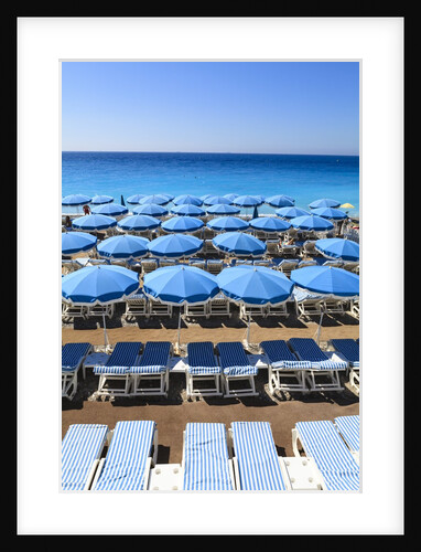 Beach scene, Nice, Cote D'Azur, France by Anonymous