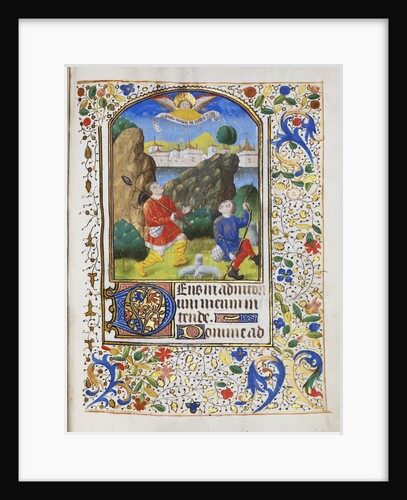 Annunciation to the Shepherds from a French book of hours by Anonymous