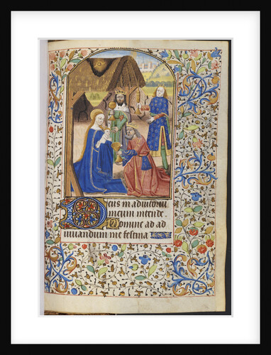 Adoration of the Magi from a French illuminated manuscript by Anonymous
