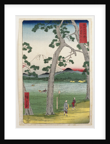 Fuji on the Left of the Tokaido Road by Ando Hiroshige from 'Thirty Six views of Mount Fuji' by Anonymous