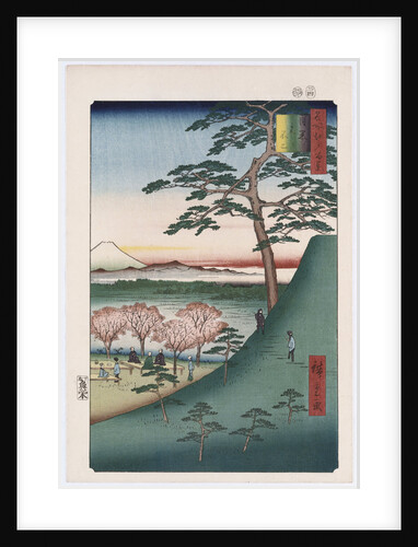 Original Fuji, Meguro by Ando Hiroshige from the series 'One Hundred Views of Famous Places in Edo' by Ando Hiroshige
