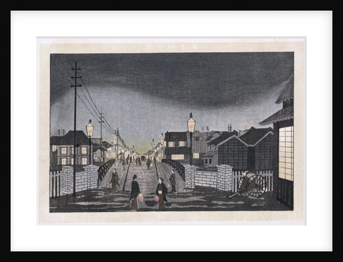 Night View, Nihonbashi by Ogura Ryuson