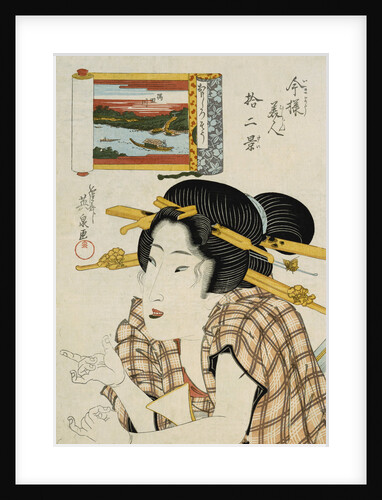 The Intriguing Type by Keisai Eisen from the series Imayo bijin junikei (Twelve scenes of modern beauties) by Anonymous