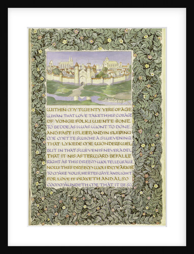 First page of Geoffrey Chaucer's 'The Romaunt of the Rose' by Anonymous