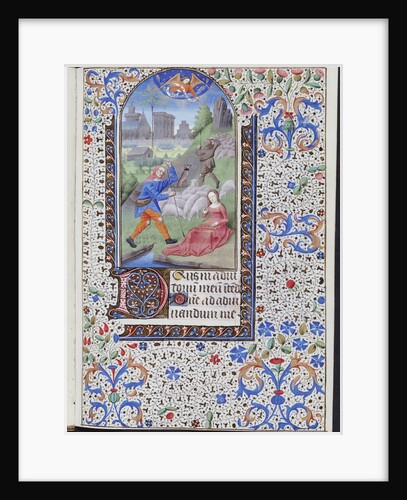 Annunciation to the Shepherds from a French book of hours by Anonymous