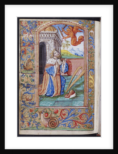 King David at Prayer from a French book of hours by Anonymous