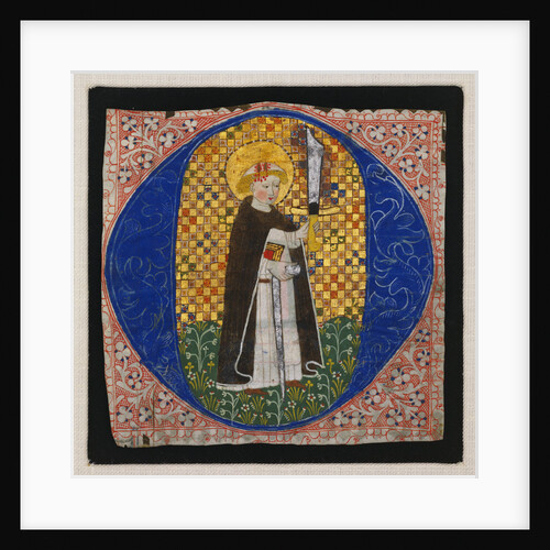 Illuminated initial depiciting St. Peter Martyr by Anonymous