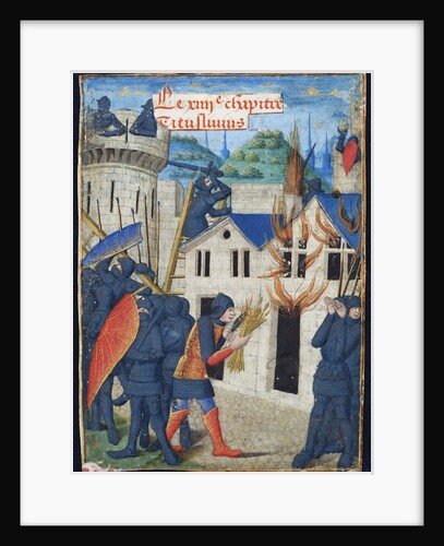 Gaius Marcus Corialanus setting a firebrand to Corioli by Anonymous