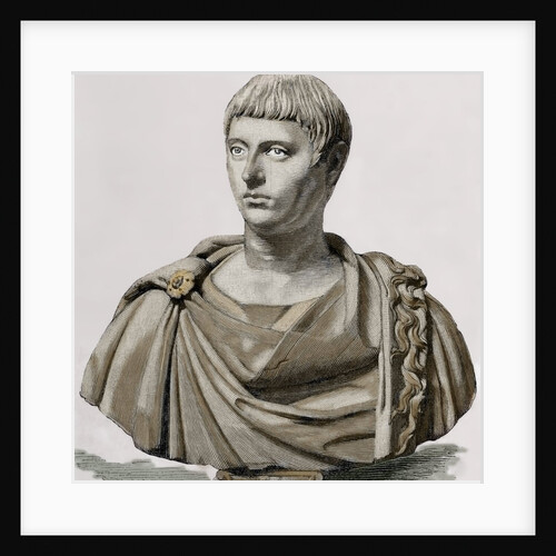 Elagabalus (203-222). Engraving. Colored by Anonymous