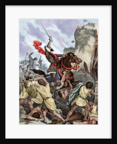 Rodrigo Diaz de Vivar (c.1043-1099), known as El Cid. Conquest of Valencia (June 15, 1094). Spain by Anonymous