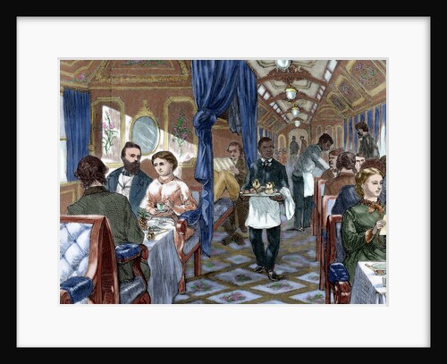 Union Pacific Company. First-class dining car. USA by Anonymous
