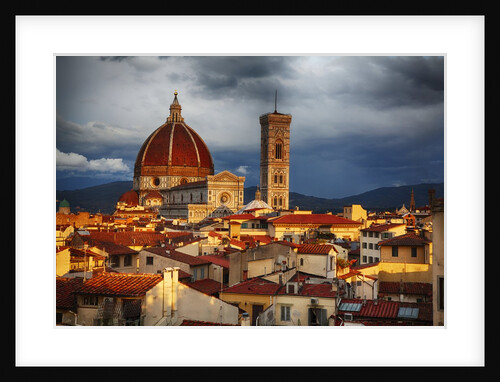 The Duomo of Florence with evening light by Anonymous