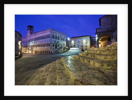 Main Square and Fountain of Perugia by Anonymous