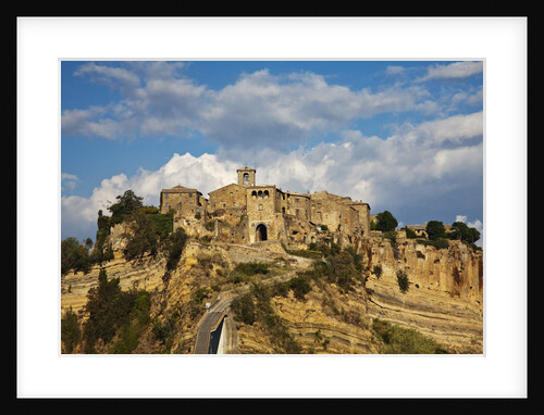 Civita di Bagnoregio and the long bridge leading to town by Anonymous