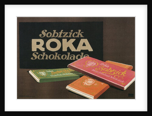 Ad for Sobfzick Roka Chocolate by Anonymous
