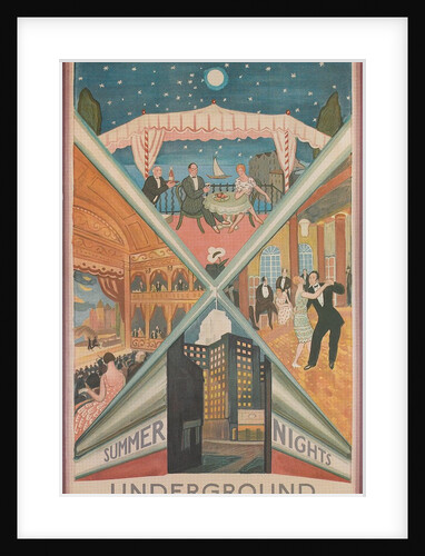 Summer Nights, London Underground, 1920s by Anonymous