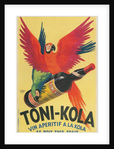 Macaws with Bottle of Toni-Kola Liqueur by Anonymous